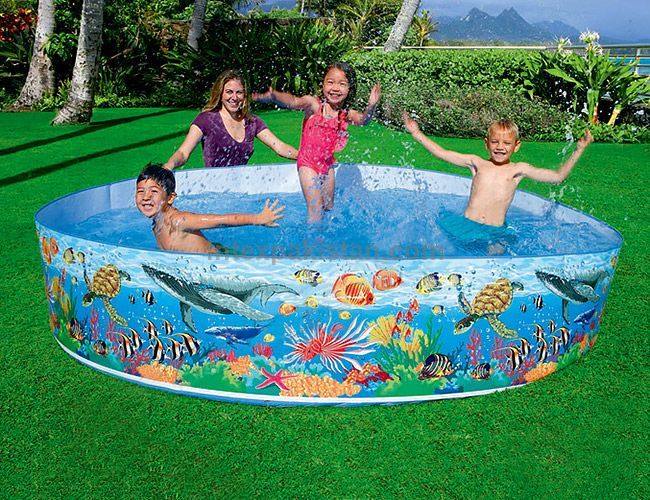 INTEX Wet Set Collection Sea Animal Kids Inflatable Pool | Outdoor Water Play for Kids