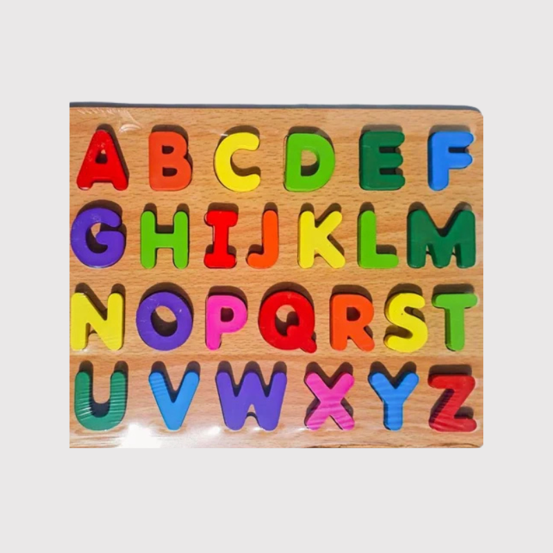 Wooden Uppercase Alphabet Puzzle | Capital Letters A-Z