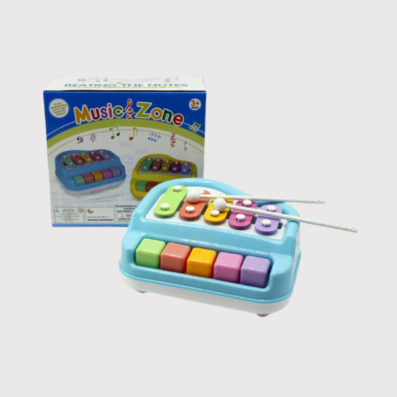 Music Zone Xylophone Piano Toy for Kids - 2 in 1 Musical Instrument