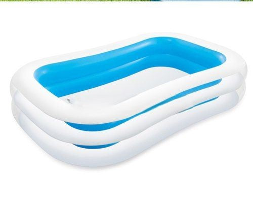 Intex Swim Center Family Pool – Large Inflatable Pool (8.5 Feet x 6 Feet x 22") | Age 6+