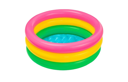 Intex Sunset Glow Baby Pool – 3-Ring Inflatable Kids Pool | Wet Set Collection