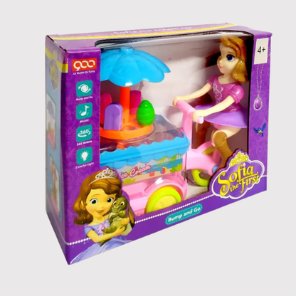 Sofia the First Doll with Ice Cream Cart | Bump & Go Toy