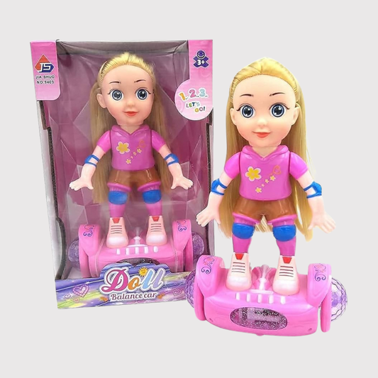 Doll with Balance Car Toy | Interactive Girl Doll Set