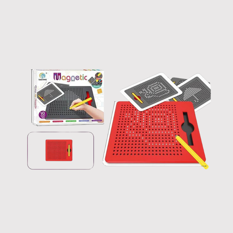 Magnetic Drawing Board for Kids - Creative Learning Toy with 10 Cards