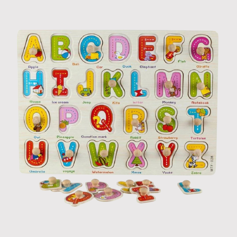 Wooden Alphabet Puzzle A-Z | Educational Learning Toy