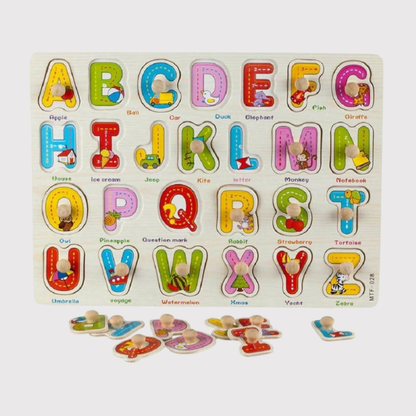Wooden Alphabet Puzzle A-Z | Educational Learning Toy