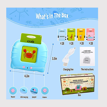 Educational Flash Card Learning Device | Interactive Talking Toy