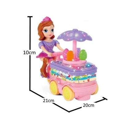 Sofia the First Doll with Ice Cream Cart | Bump & Go Toy
