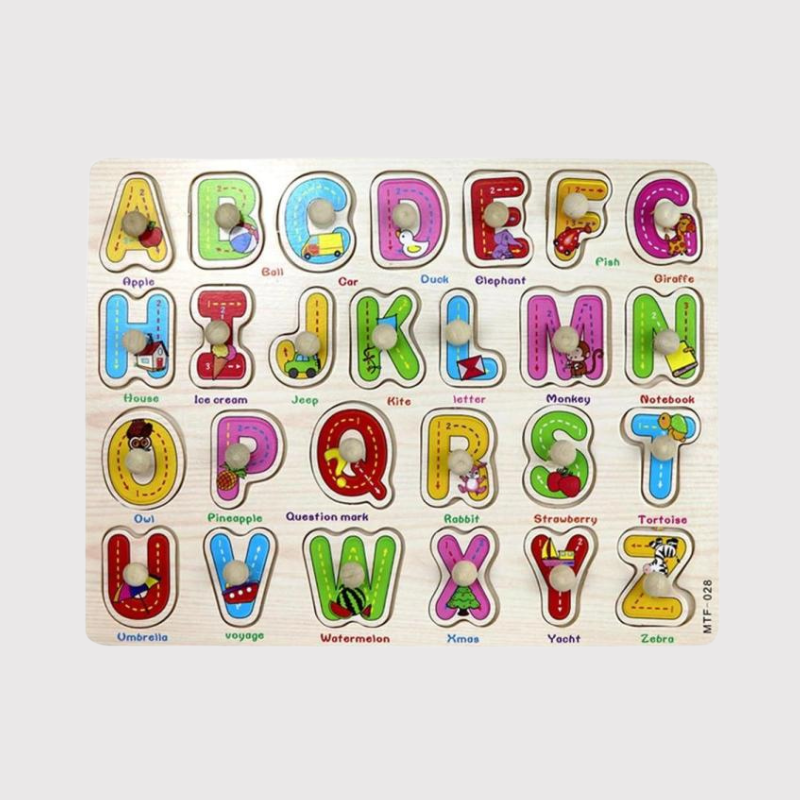 Wooden Alphabet Puzzle A-Z | Educational Learning Toy