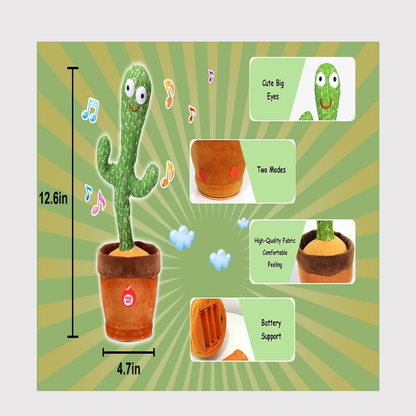 Rechargeable Dancing Cactus Toy | Musical Singing Toy