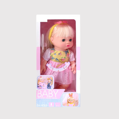 Baby Doll Toy with Accessories | Cute Blonde Doll Set