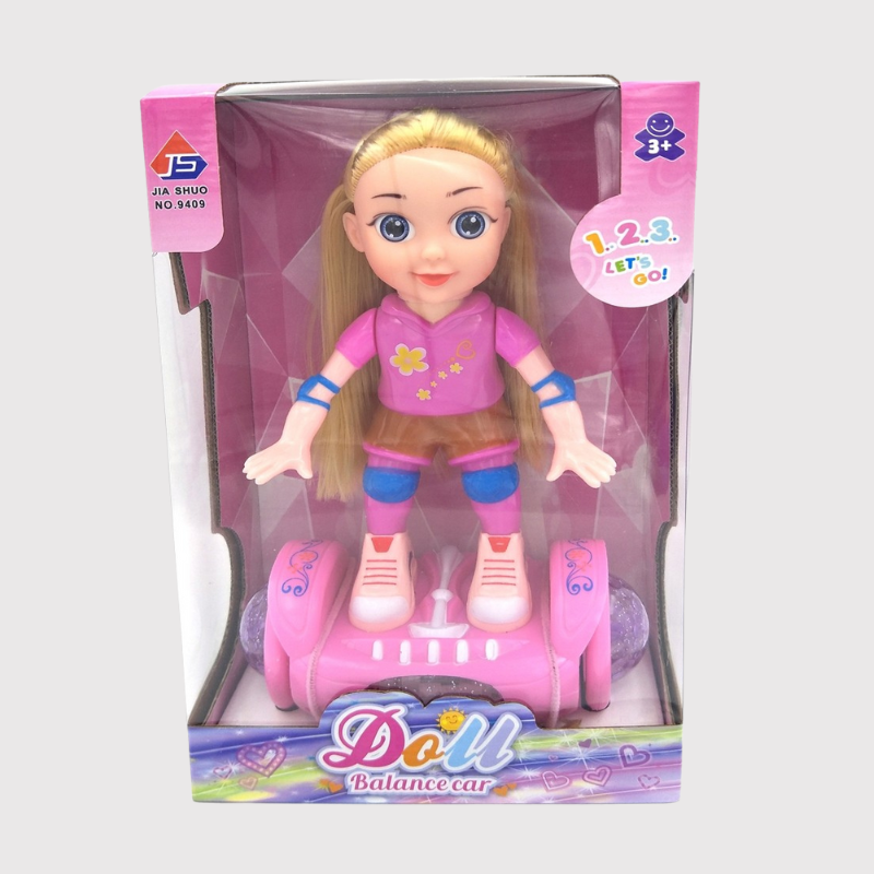 Doll with Balance Car Toy | Interactive Girl Doll Set