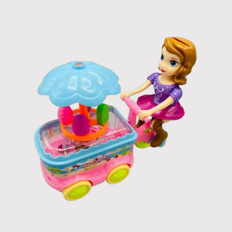 Sofia the First Doll with Ice Cream Cart | Bump & Go Toy