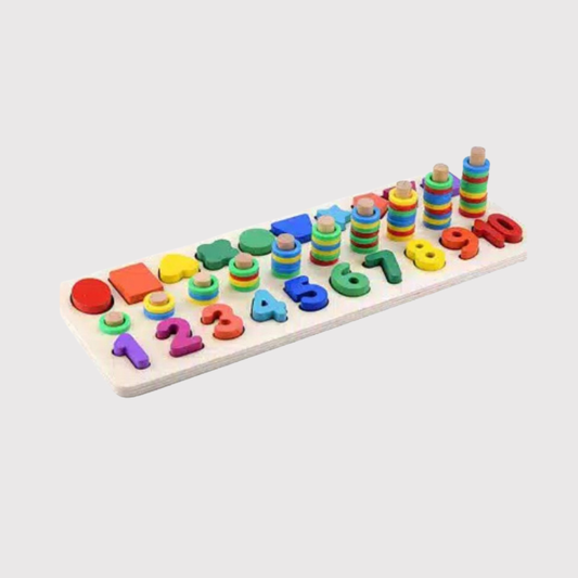 3 in 1 Digital Shape Pairing Toy - Numbers, Shapes & Colours Learning Set for Kids