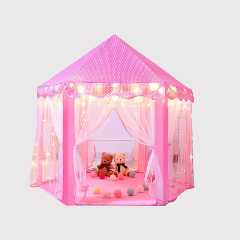 Pink Princess Castle Tent for Kids